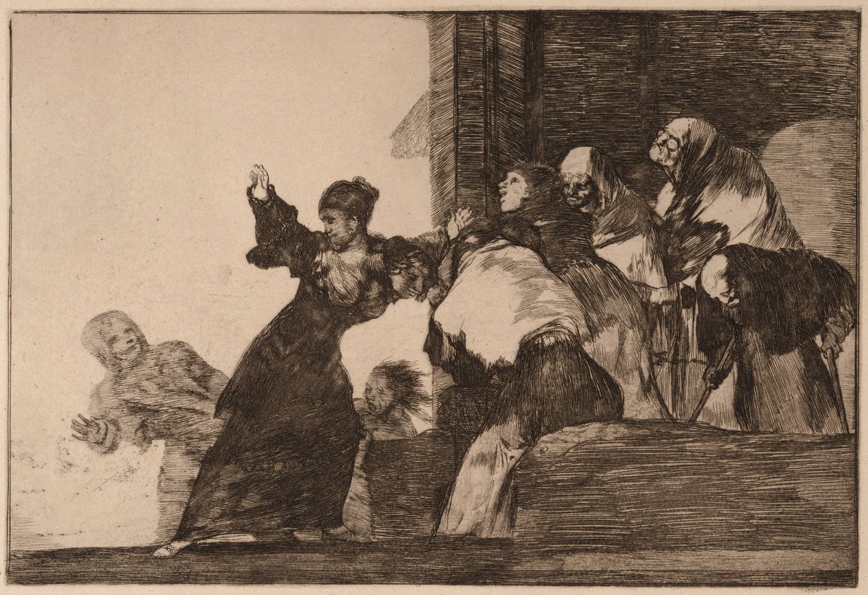 Povera follia (Disparate pobre), dalla serie Los Disparates da Francisco de Goya