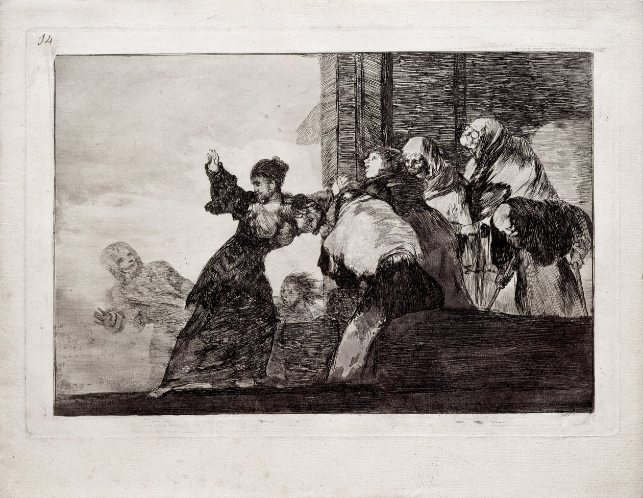 Povera Follia dalla serie Los Disparates Follies, 1815-1819 da Francisco de Goya