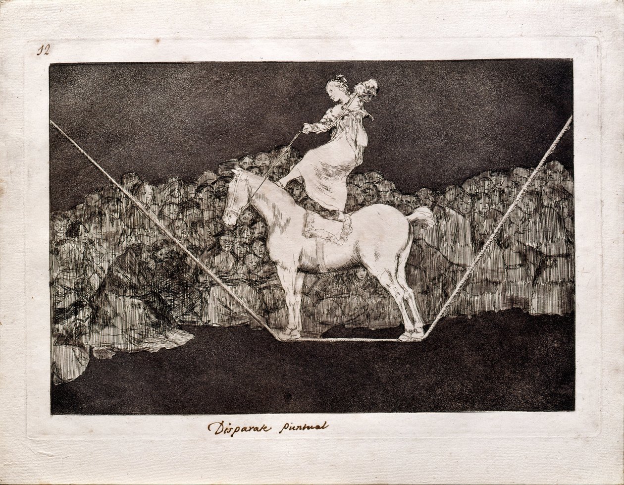 Follia precisa dalla serie Los Disparates da Francisco de Goya