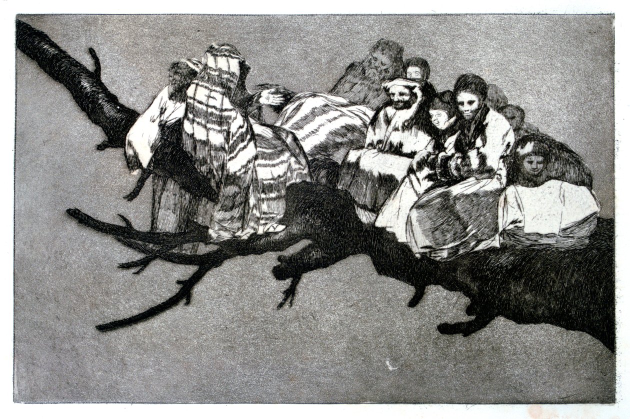 Sogno ridicolo, 1819-1823 da Francisco de Goya