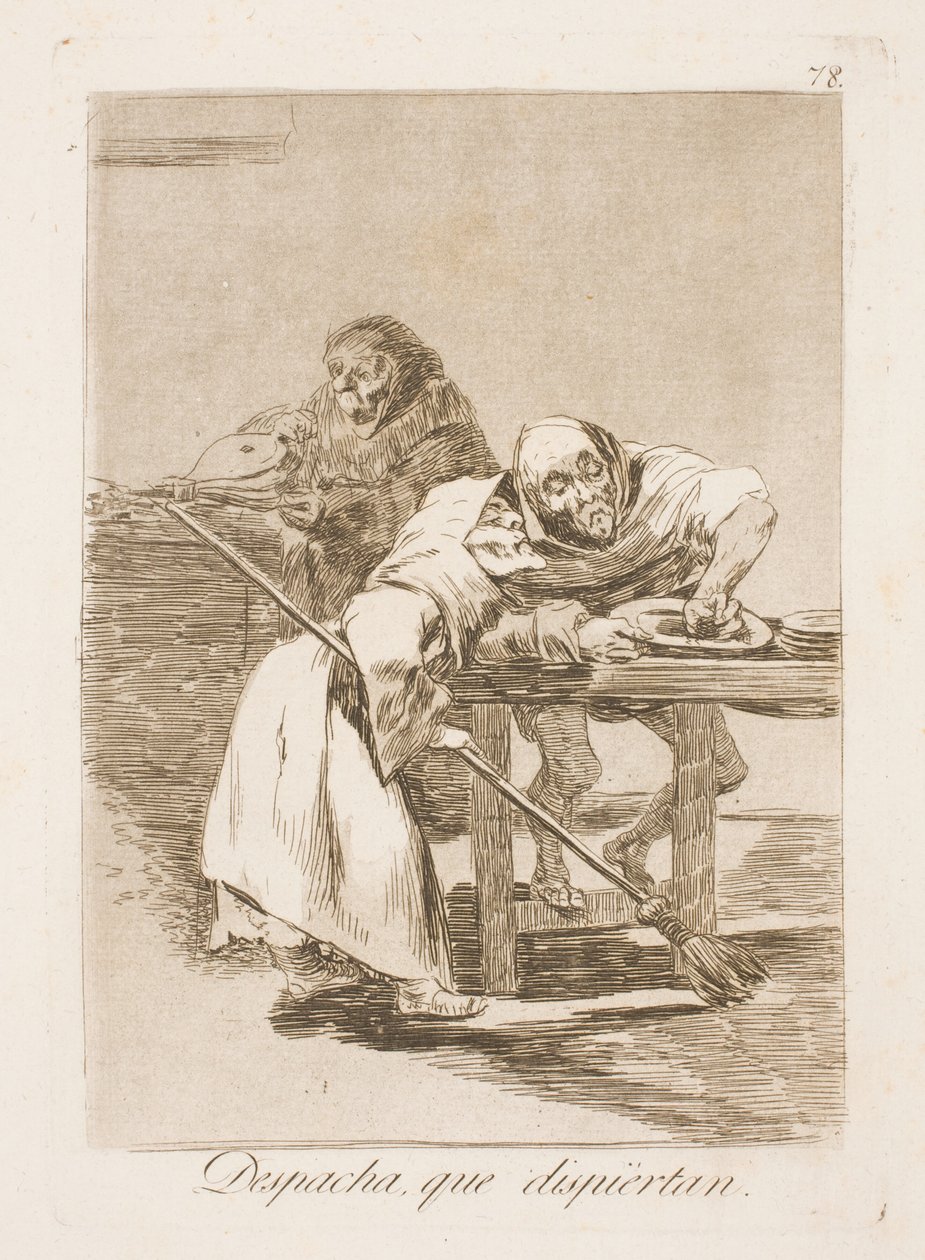 Sbrigati, si stanno svegliando! da Francisco de Goya