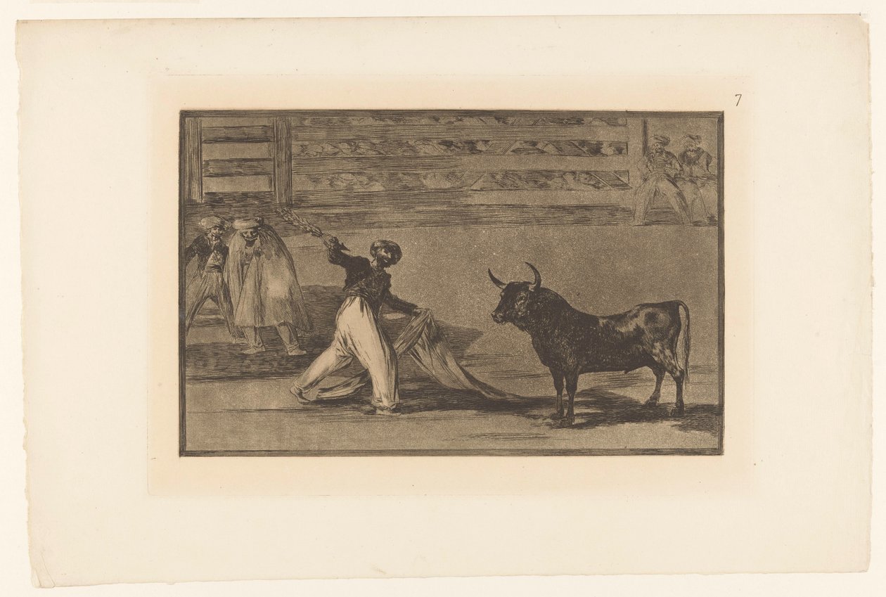 Stierenvechter met banderilla da Francisco de Goya