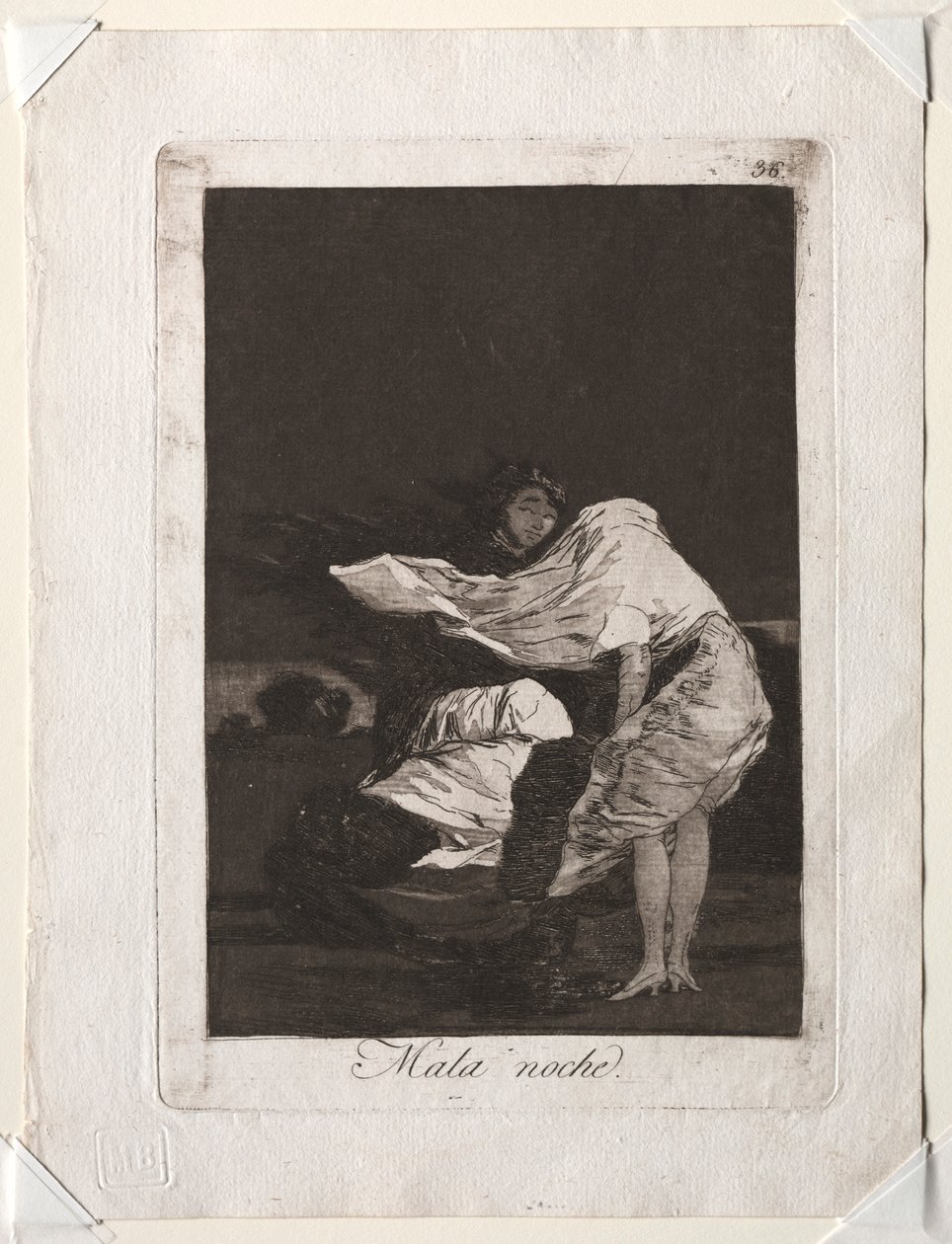 I Capricci: Una brutta notte, 1799 da Francisco de Goya