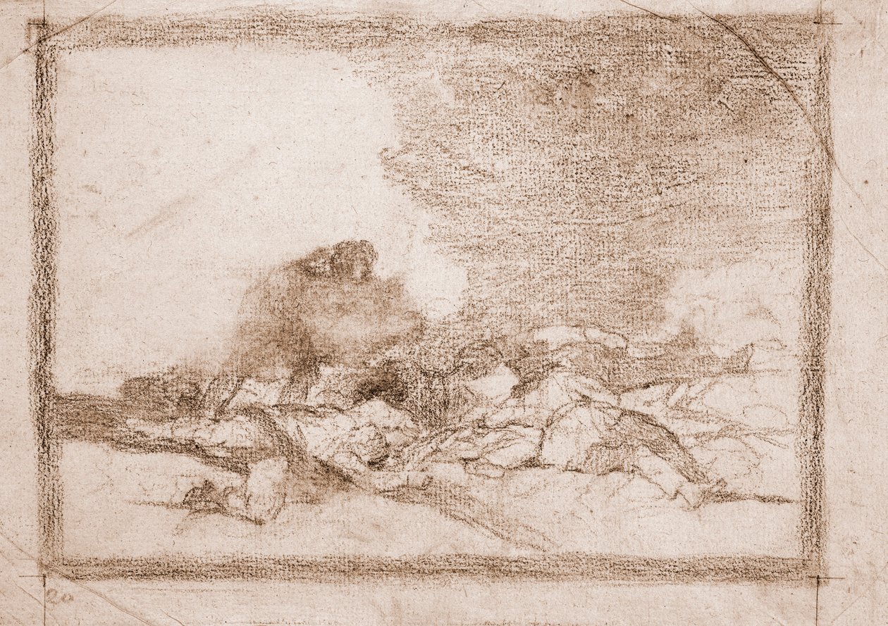 I disastri della guerra: Ecco perché sei nato (disegno preparatorio) da Francisco de Goya