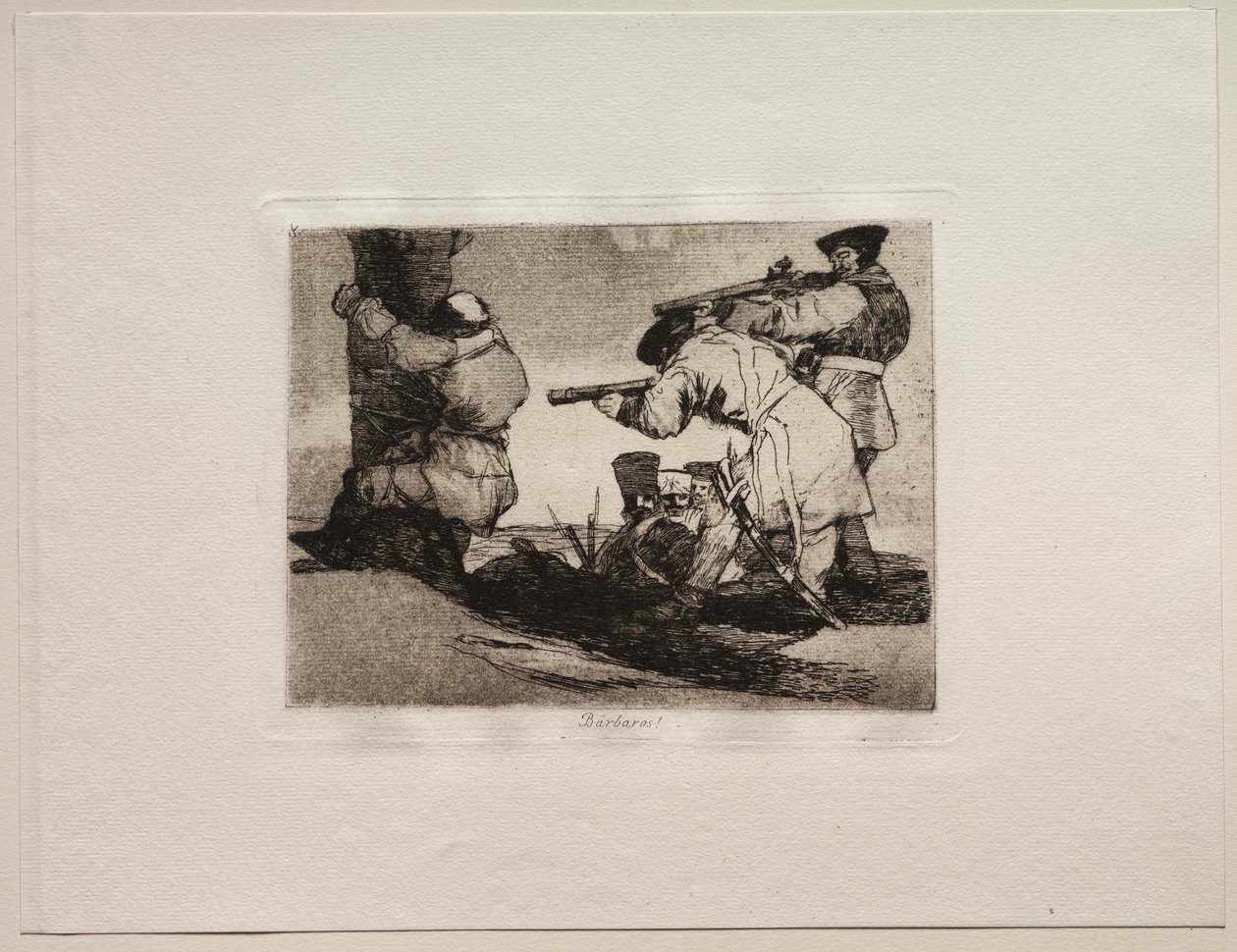Gli orrori della guerra: barbari! da Francisco de Goya