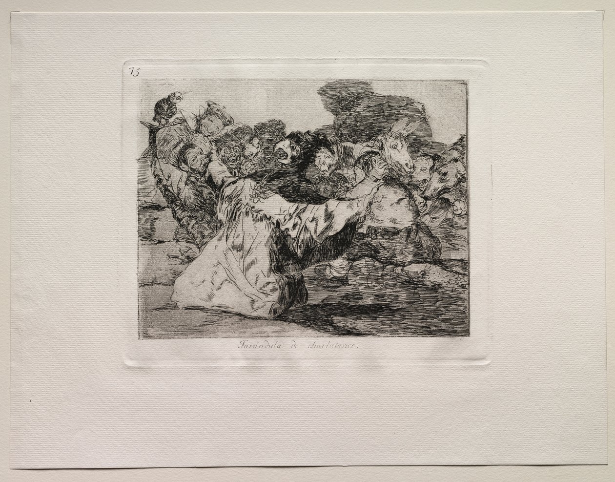 Gli orrori della guerra: Spettacolo del ciarlatano da Francisco de Goya