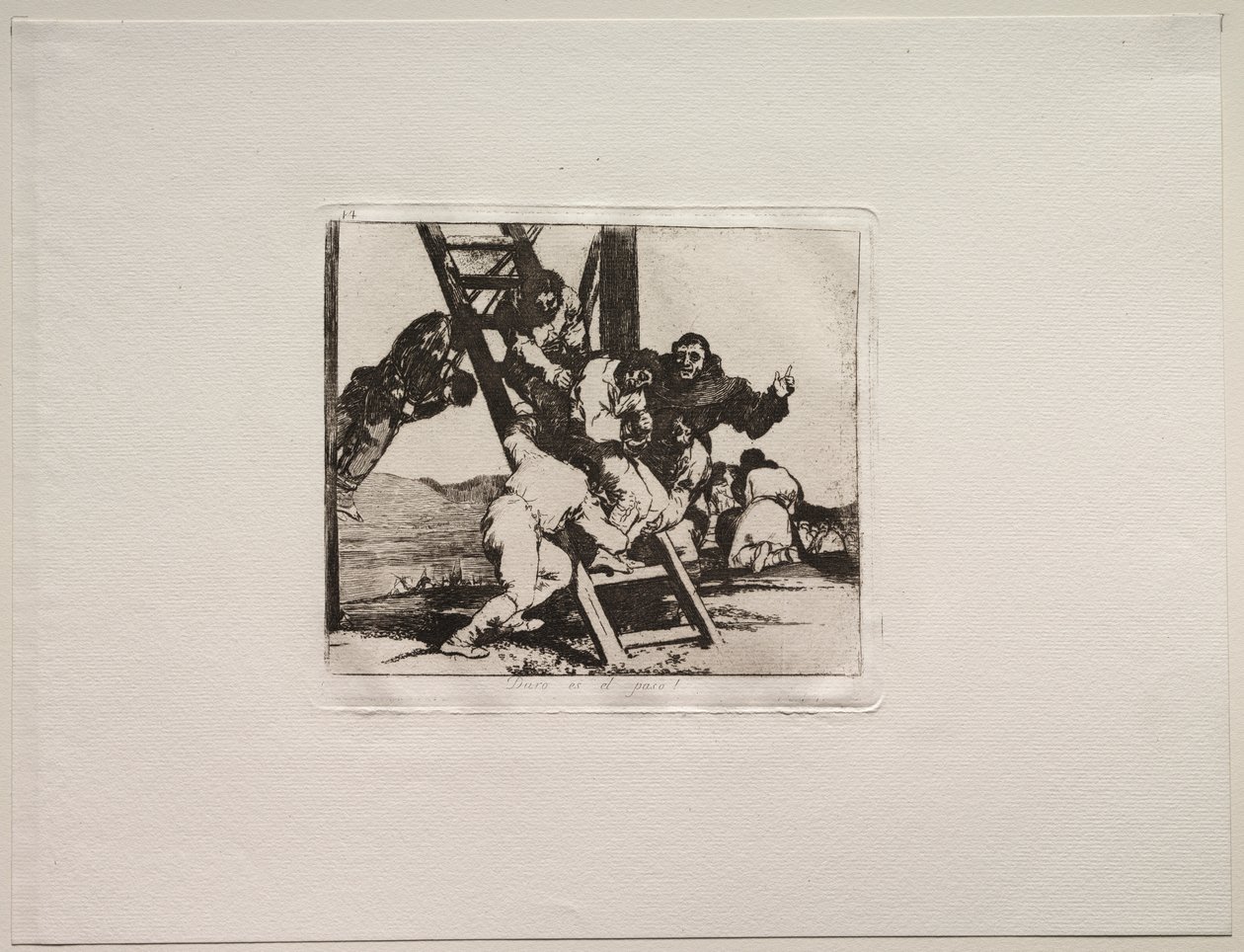 Gli orrori della guerra: È un passo difficile! da Francisco de Goya