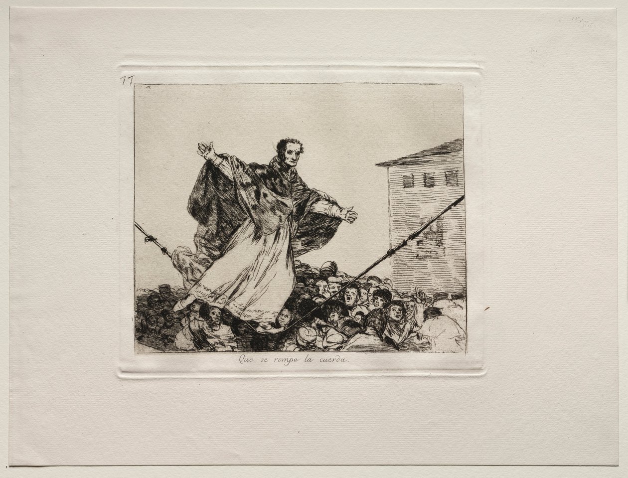 Gli orrori della guerra: possa la corda spezzarsi da Francisco de Goya