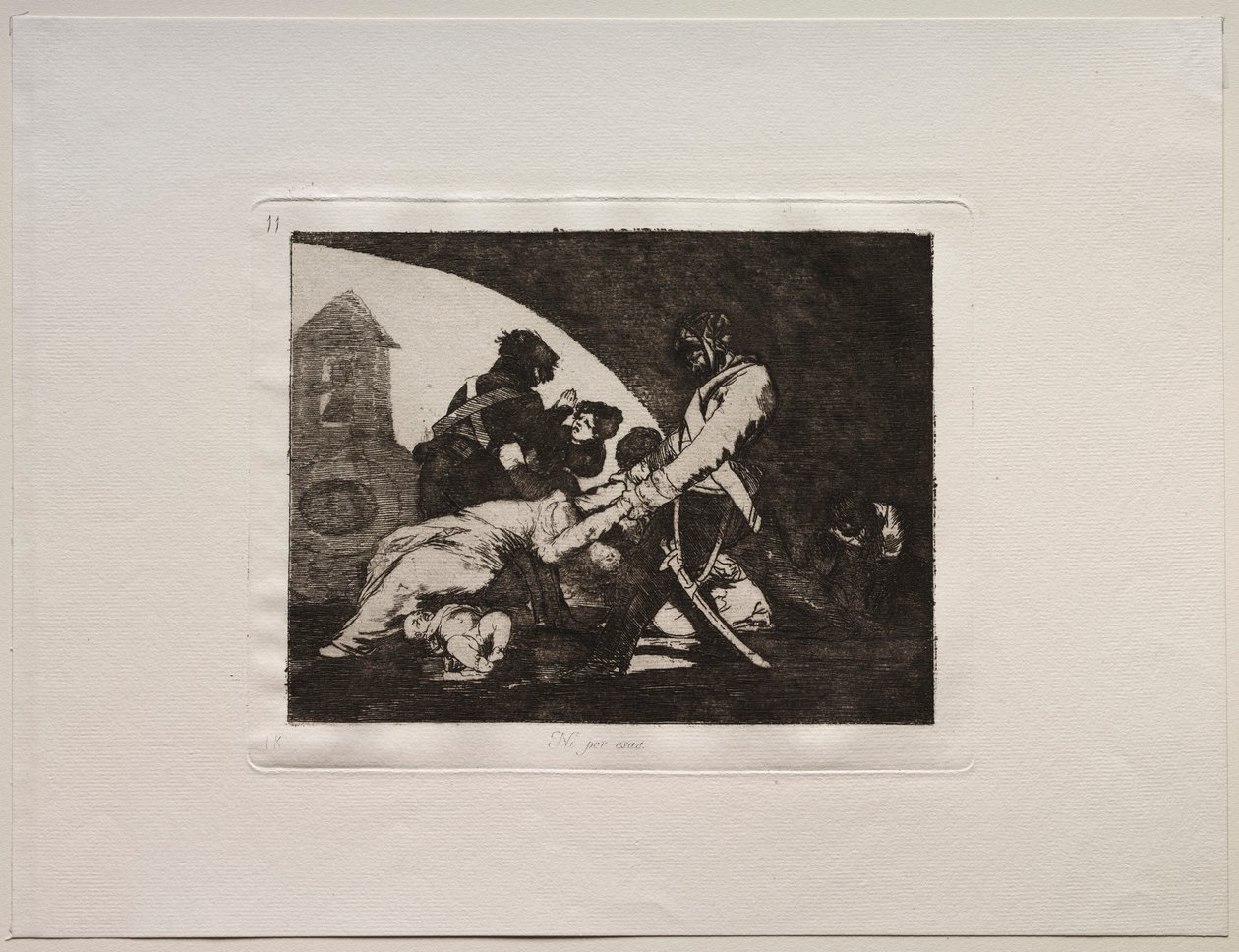 Gli orrori della guerra: Né questi da Francisco de Goya