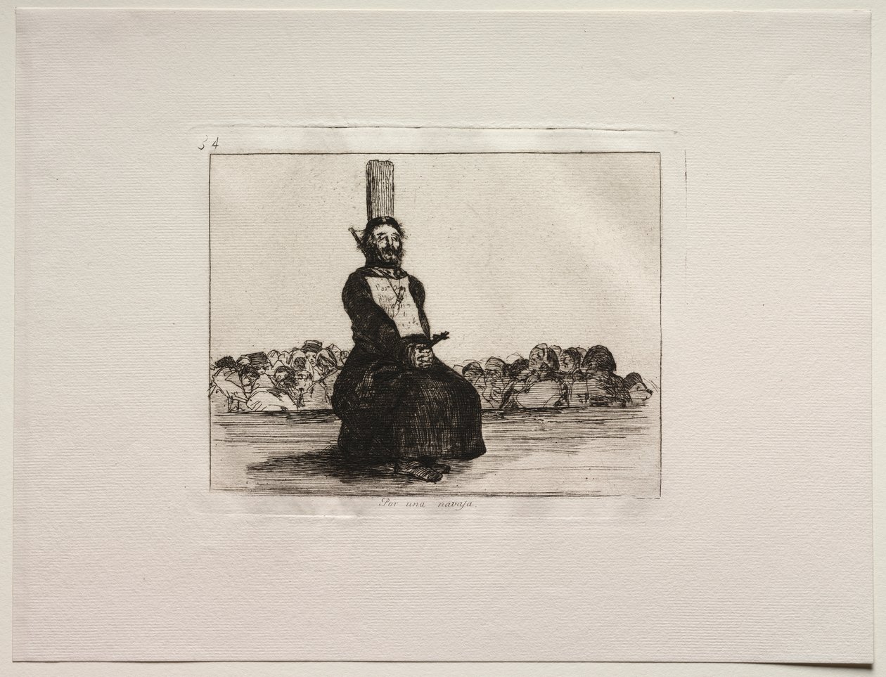 Gli orrori della guerra: a causa di un coltello da Francisco de Goya