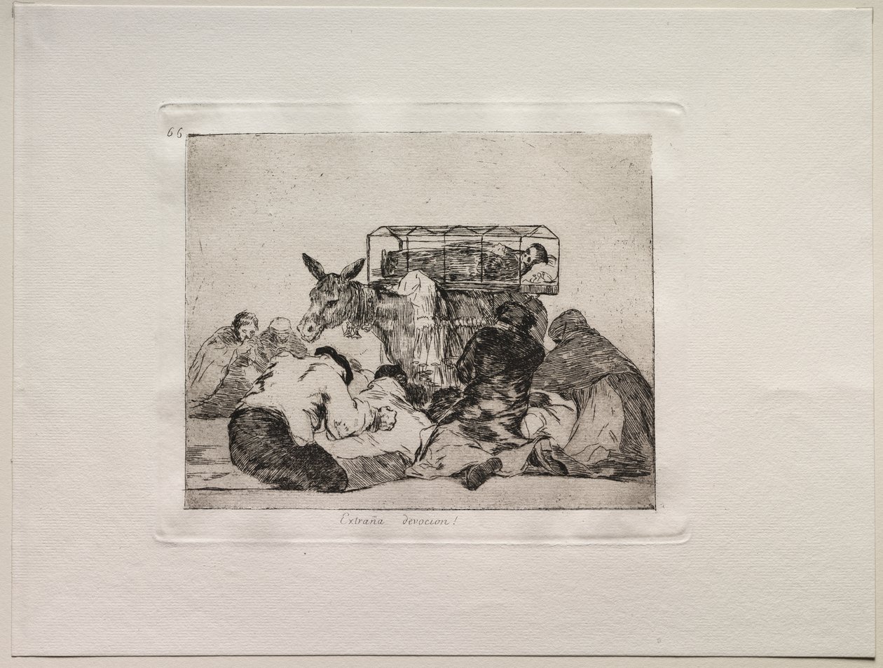 Gli orrori della guerra: Strana devozione! da Francisco de Goya