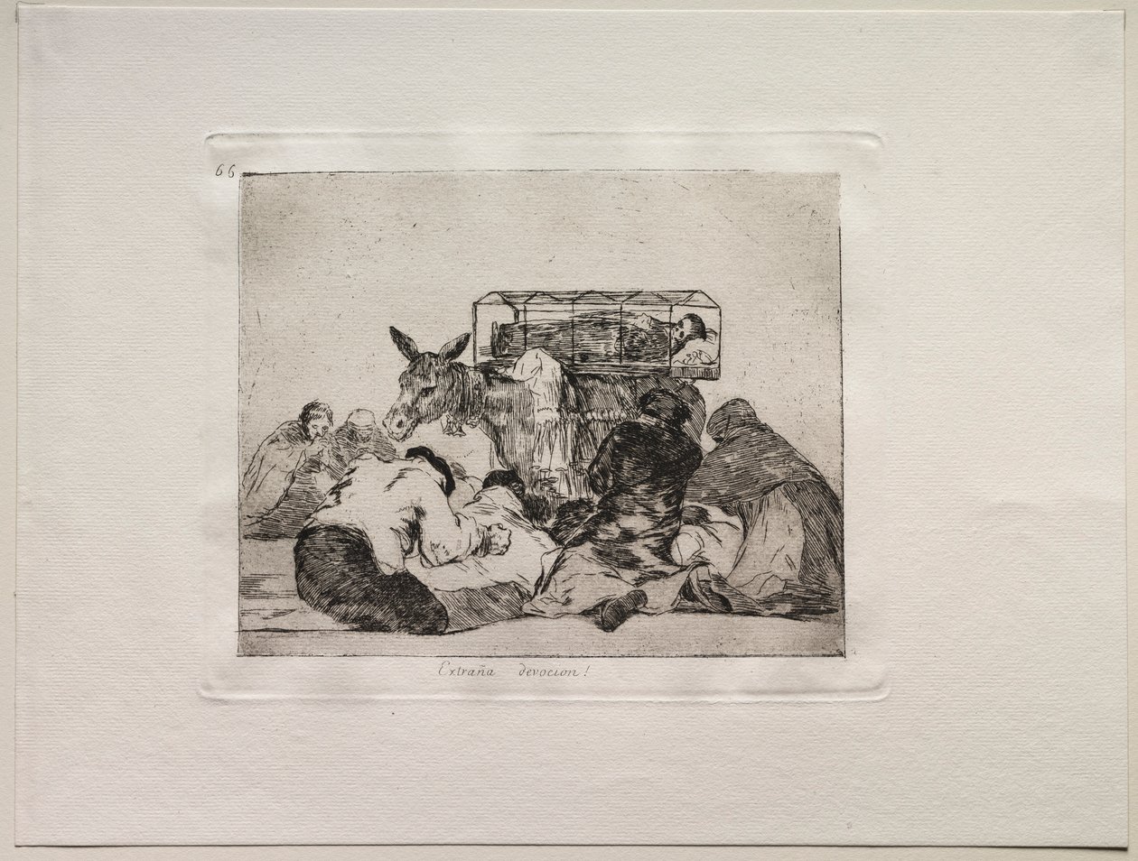 Gli orrori della guerra: Strana devozione! da Francisco de Goya