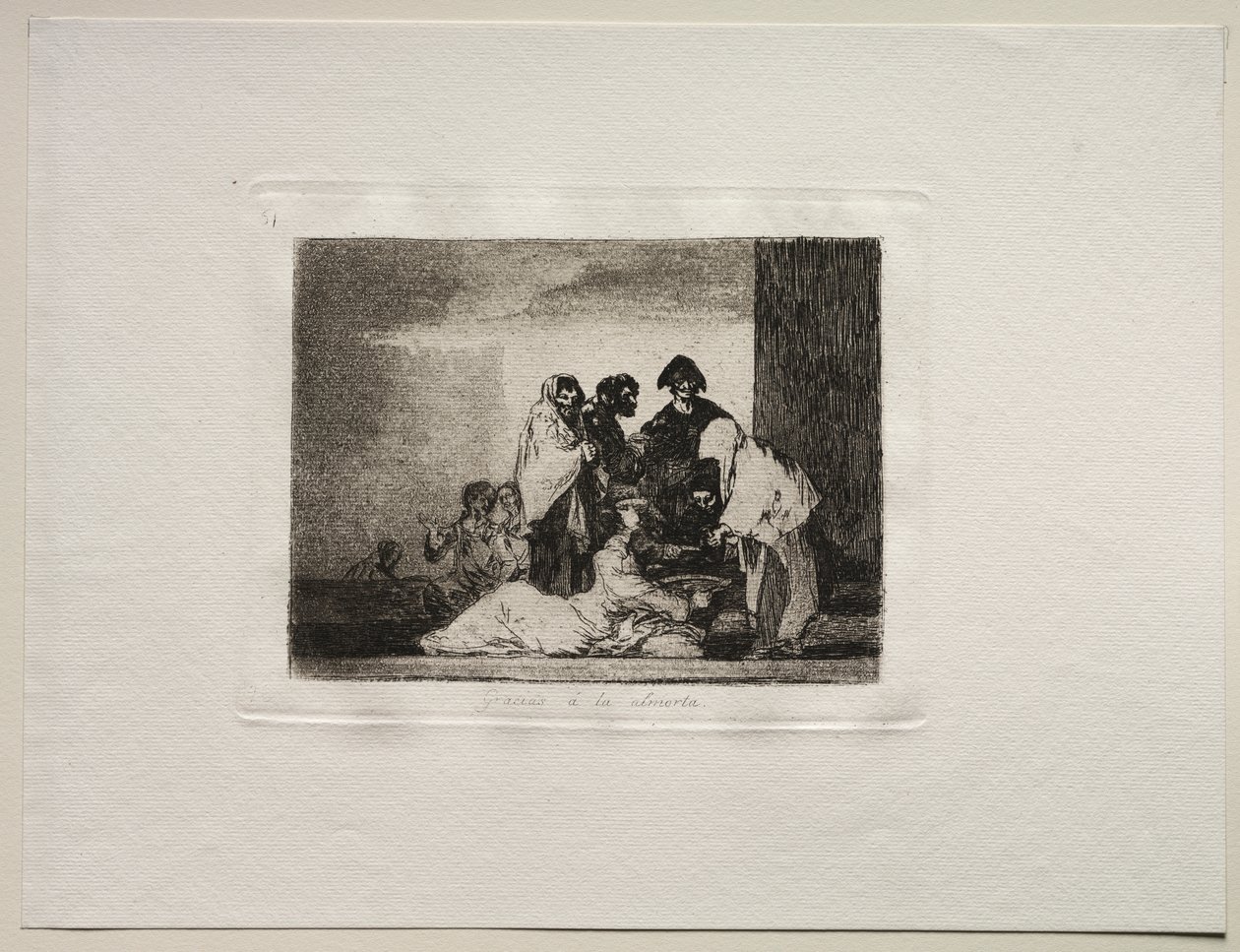 Gli orrori della guerra: grazie al miglio da Francisco de Goya