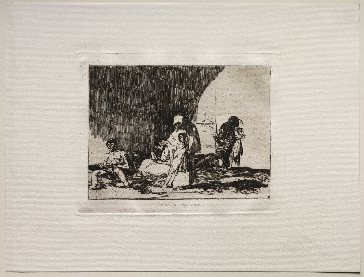 Gli orrori della guerra: I sani e i malati da Francisco de Goya