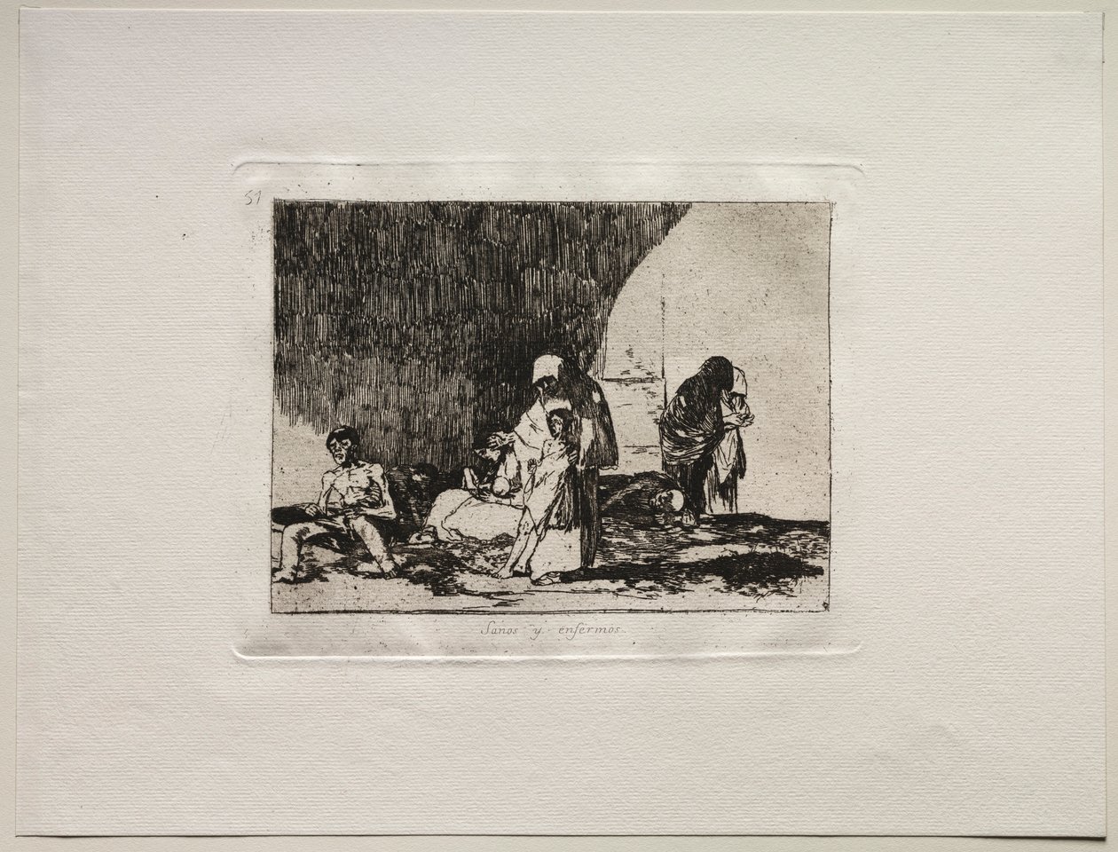 Gli orrori della guerra: I sani e i malati da Francisco de Goya