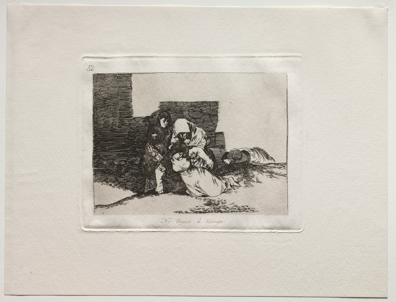 Gli orrori della guerra: Non arrivano in tempo da Francisco de Goya