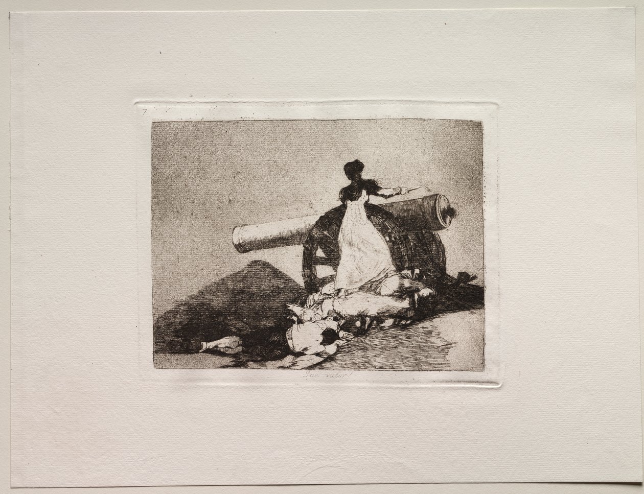 Gli orrori della guerra: Che coraggio! da Francisco de Goya