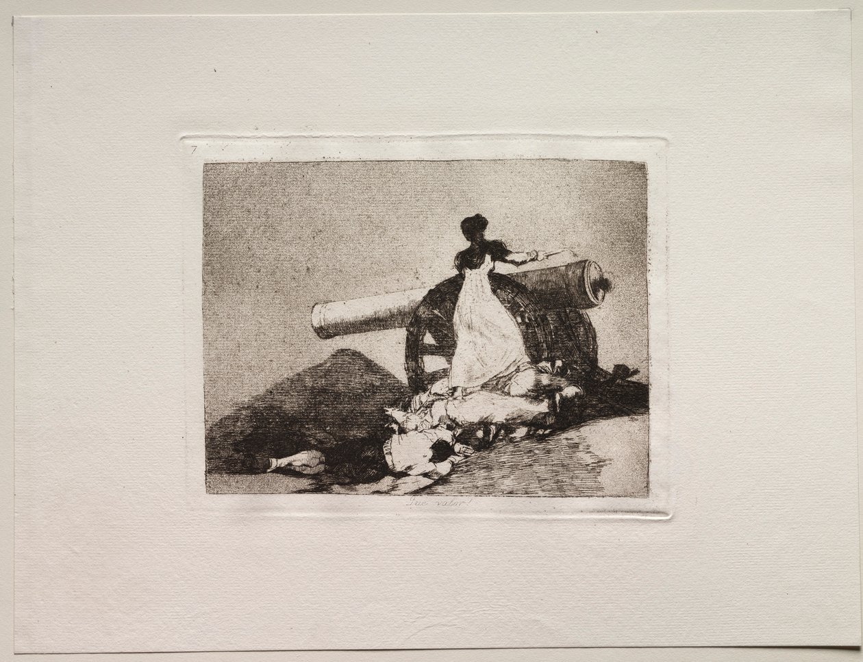Gli Orrori della Guerra: Che Coraggio! da Francisco de Goya