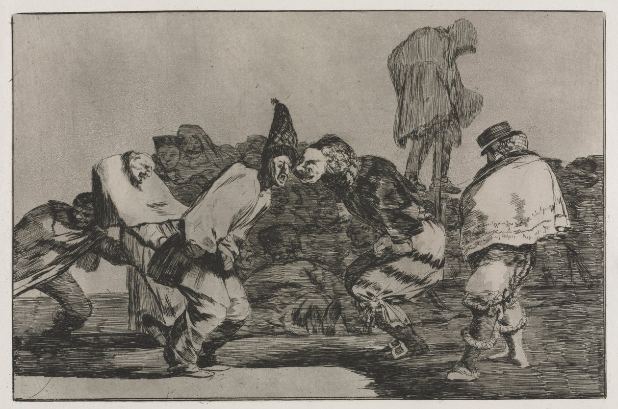 I Proverbi: Carnevale della Follia, 1864 da Francisco de Goya