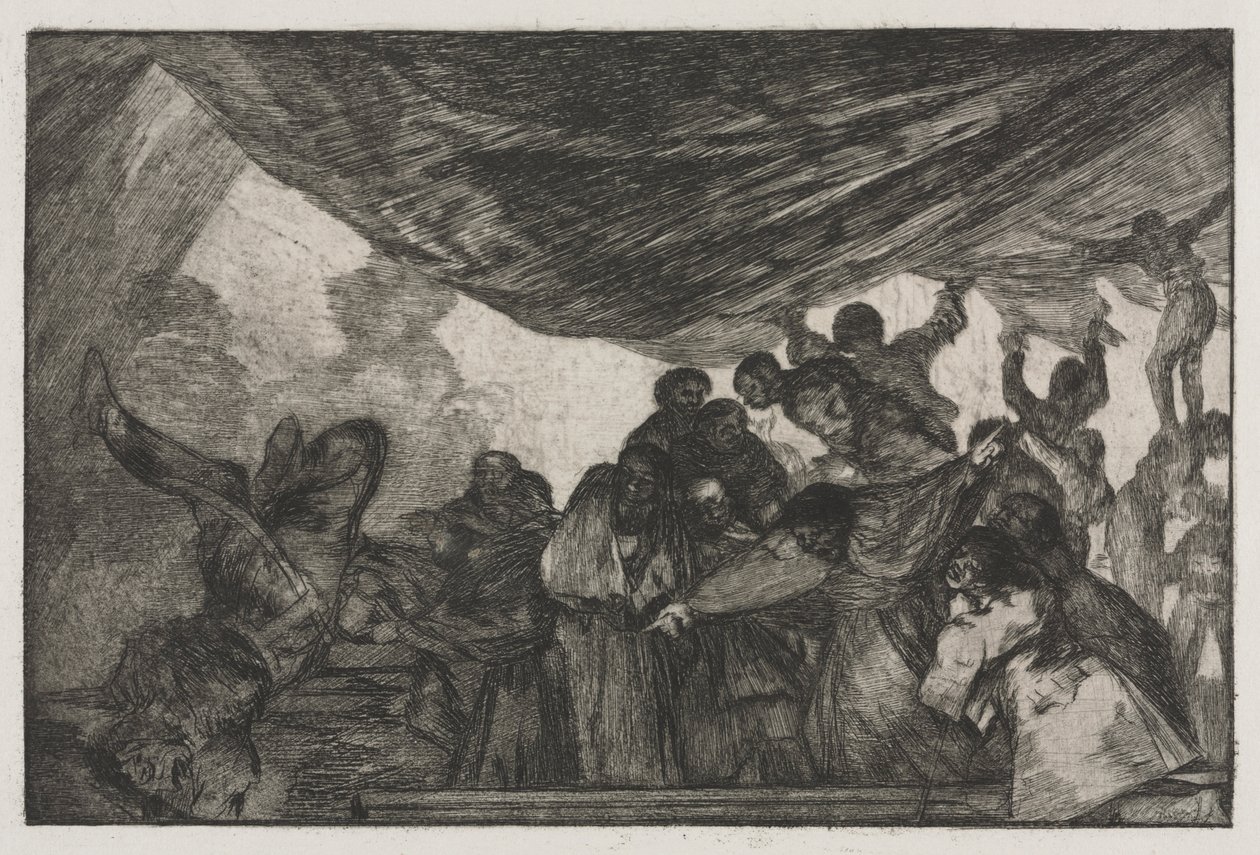 I proverbi: Chiara follia, 1864 da Francisco de Goya