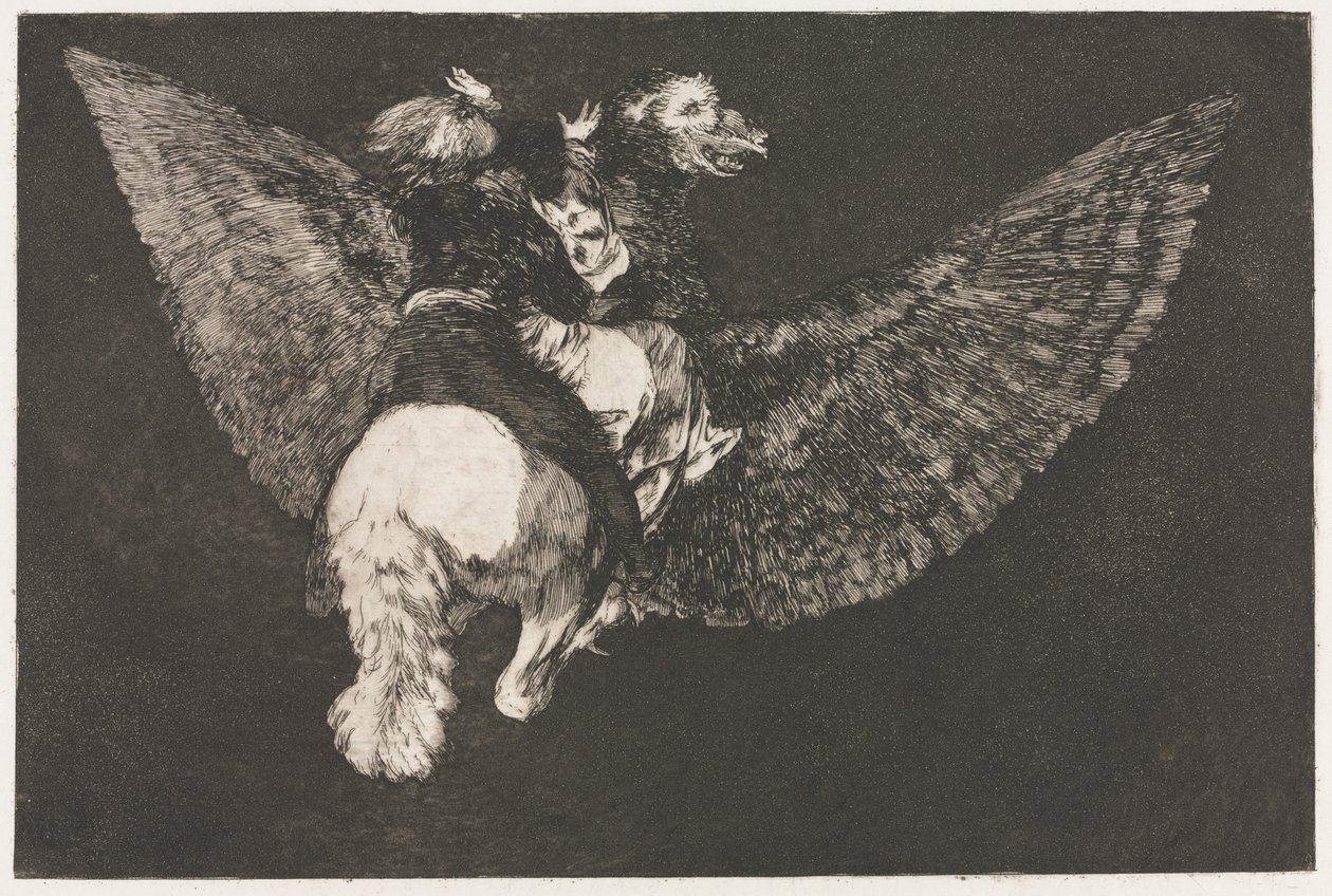 I proverbi: Follia volante da Francisco de Goya