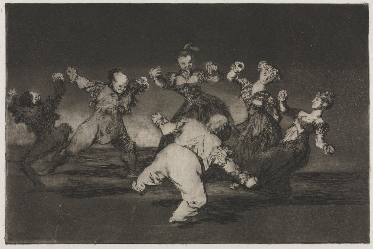 I proverbi: Se Marion vuole ballare, allora deve accettare le conseguenze da Francisco de Goya