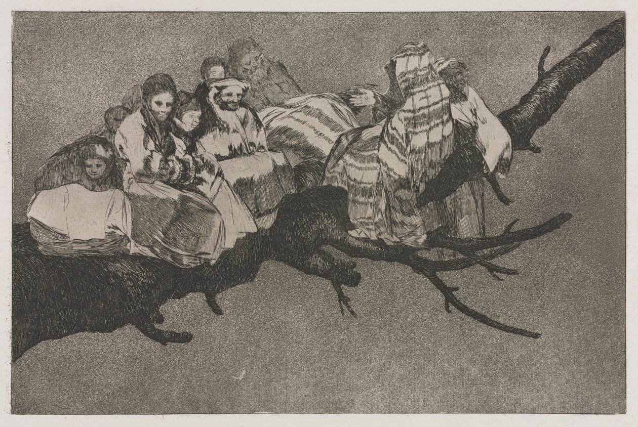 I Proverbi: Follia Ridicola, 1864 da Francisco de Goya