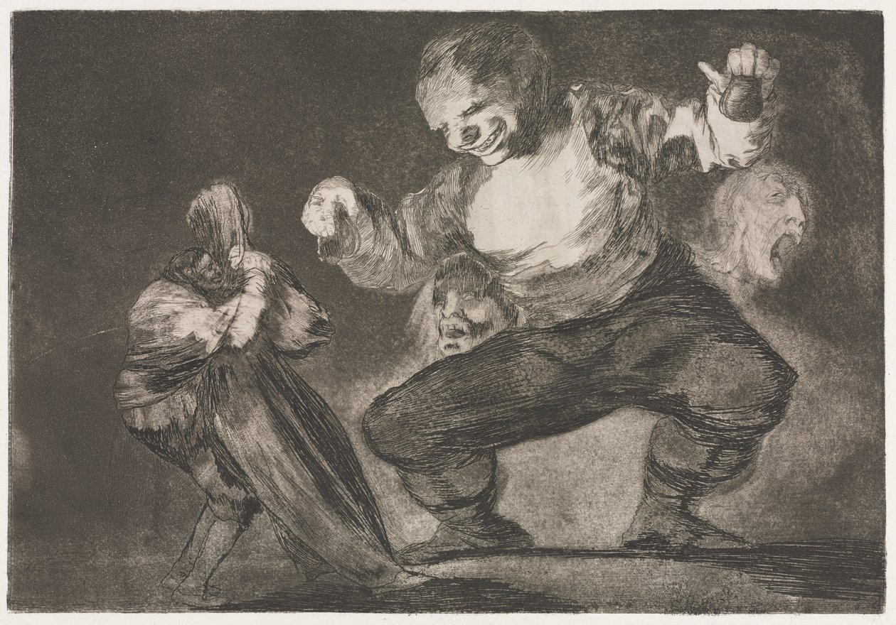I proverbi: Sempliciotto da Francisco de Goya