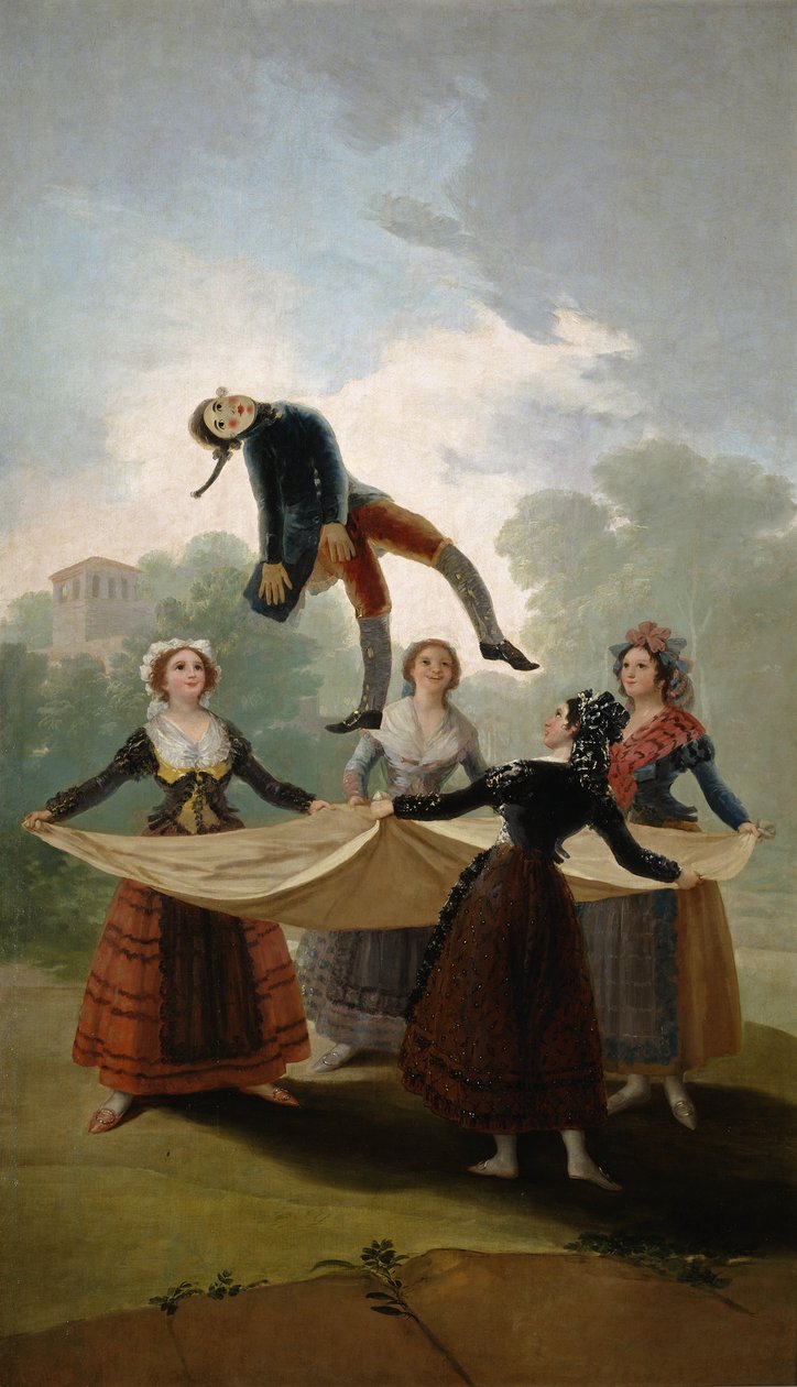 Il fantoccio di paglia El Pelele da Francisco de Goya