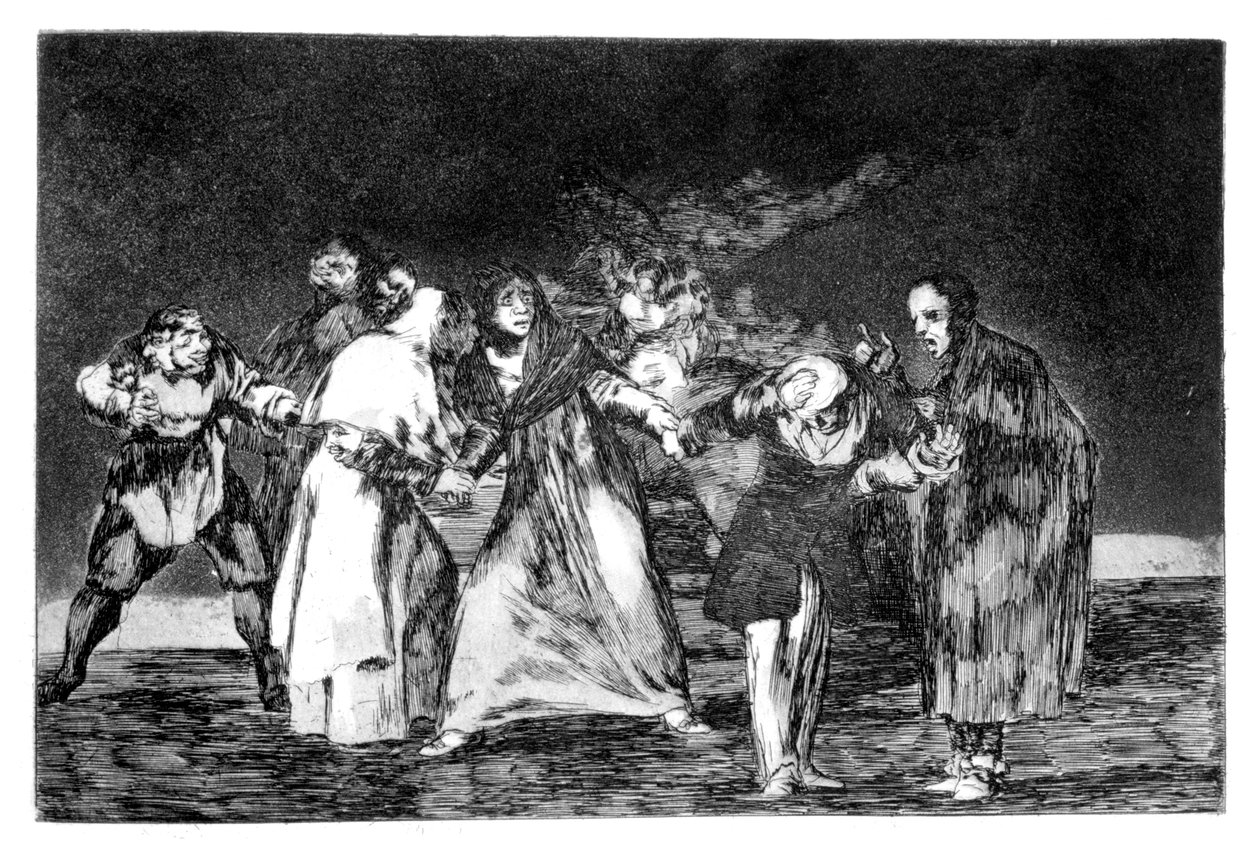 Le esortazioni, 1819-1823 da Francisco de Goya