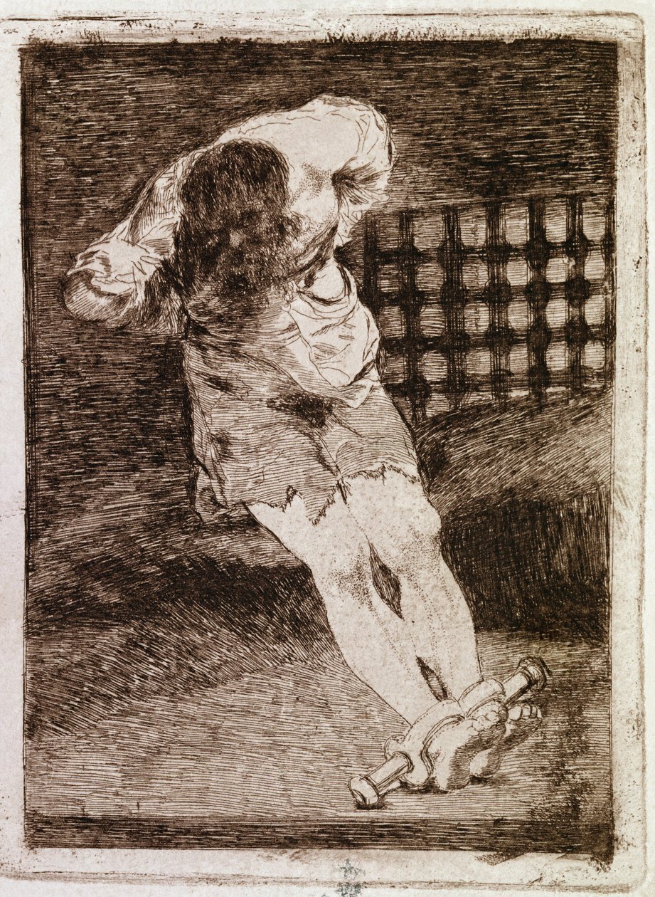 La reclusione di un colpevole non richiede tormento da Francisco de Goya