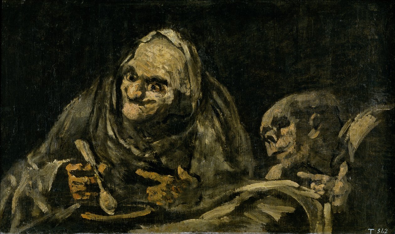 Due Vecchi che Mangiano Zuppa da Francisco de Goya