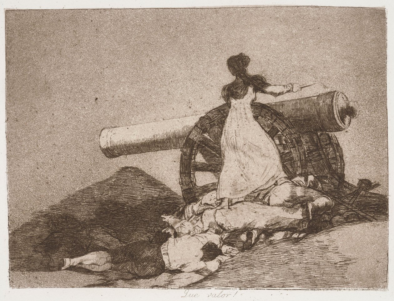 Che coraggio! dalla serie “I disastri della guerra” da Francisco de Goya