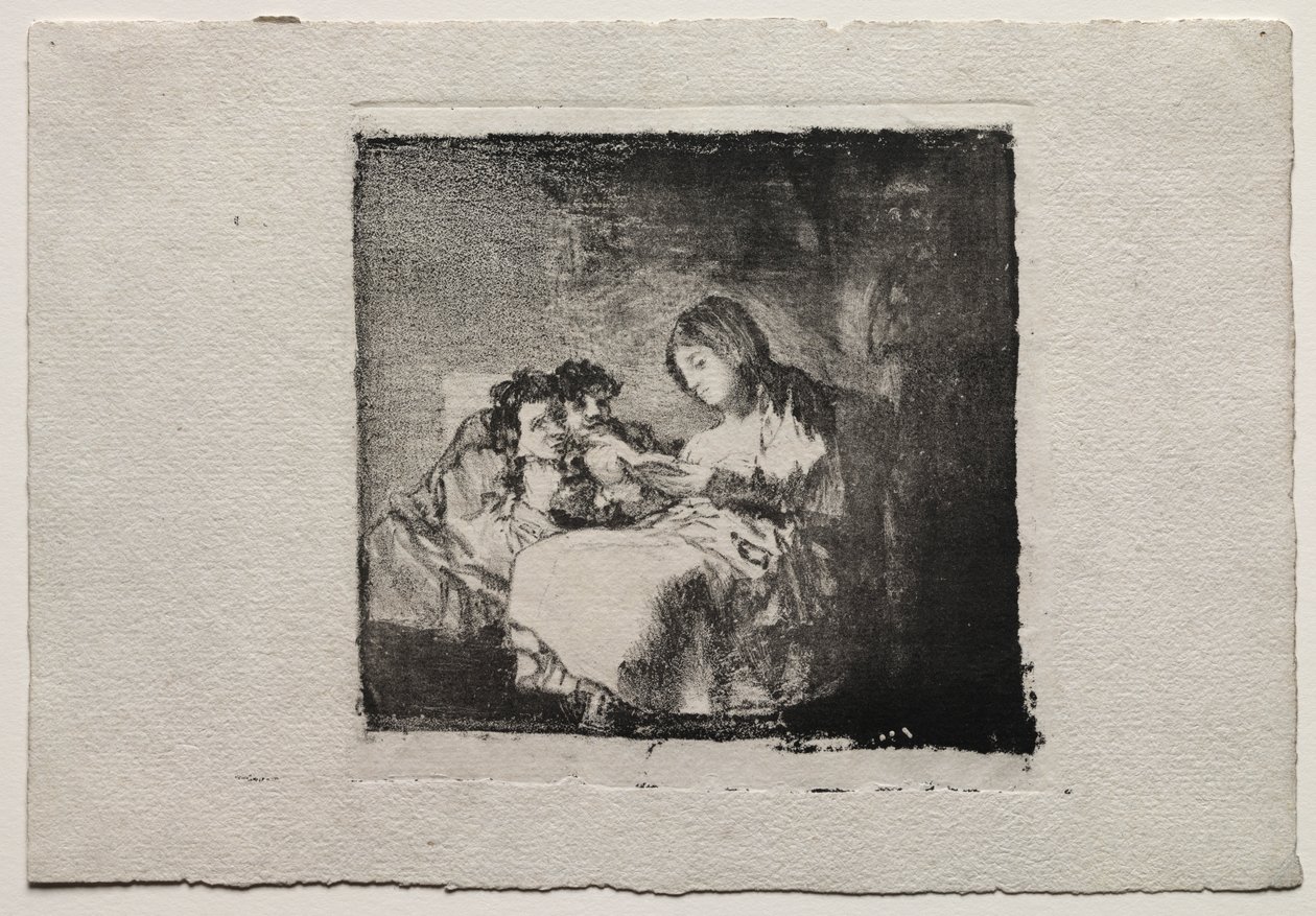 Donna che Legge a Due Bambini da Francisco de Goya
