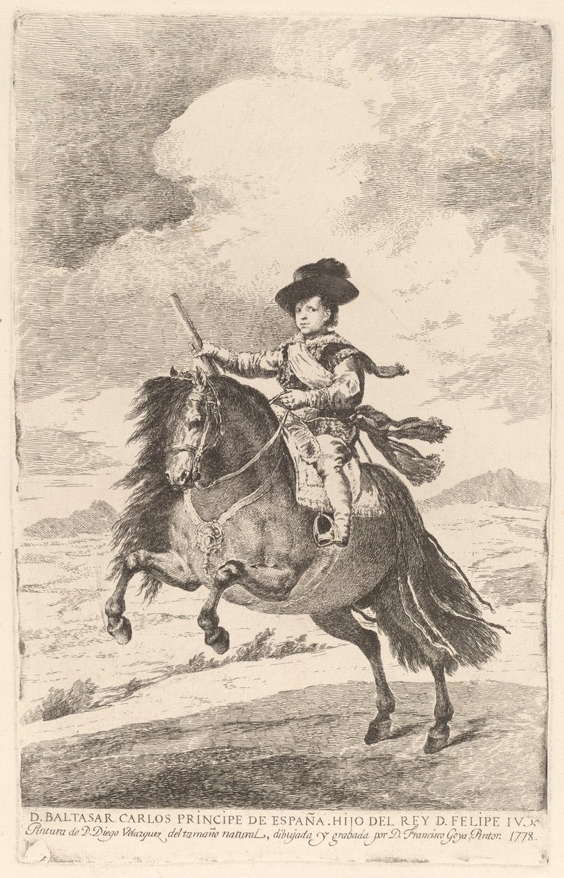 Baltasar Carlos da Francisco de Goya after Diego Velázquez