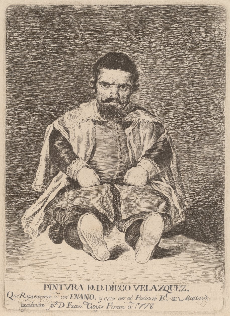 Un enano (Un nano) da Francisco de Goya after Diego Velázquez