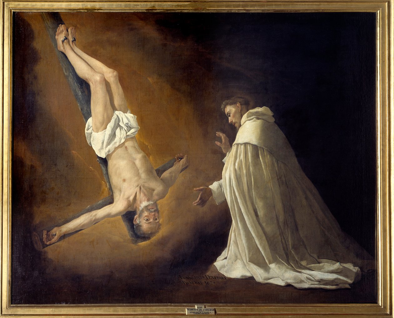 Apparizione di San Pietro crocifisso a San Pietro Nolasco (1189-1256) da Francisco de Zurbaran