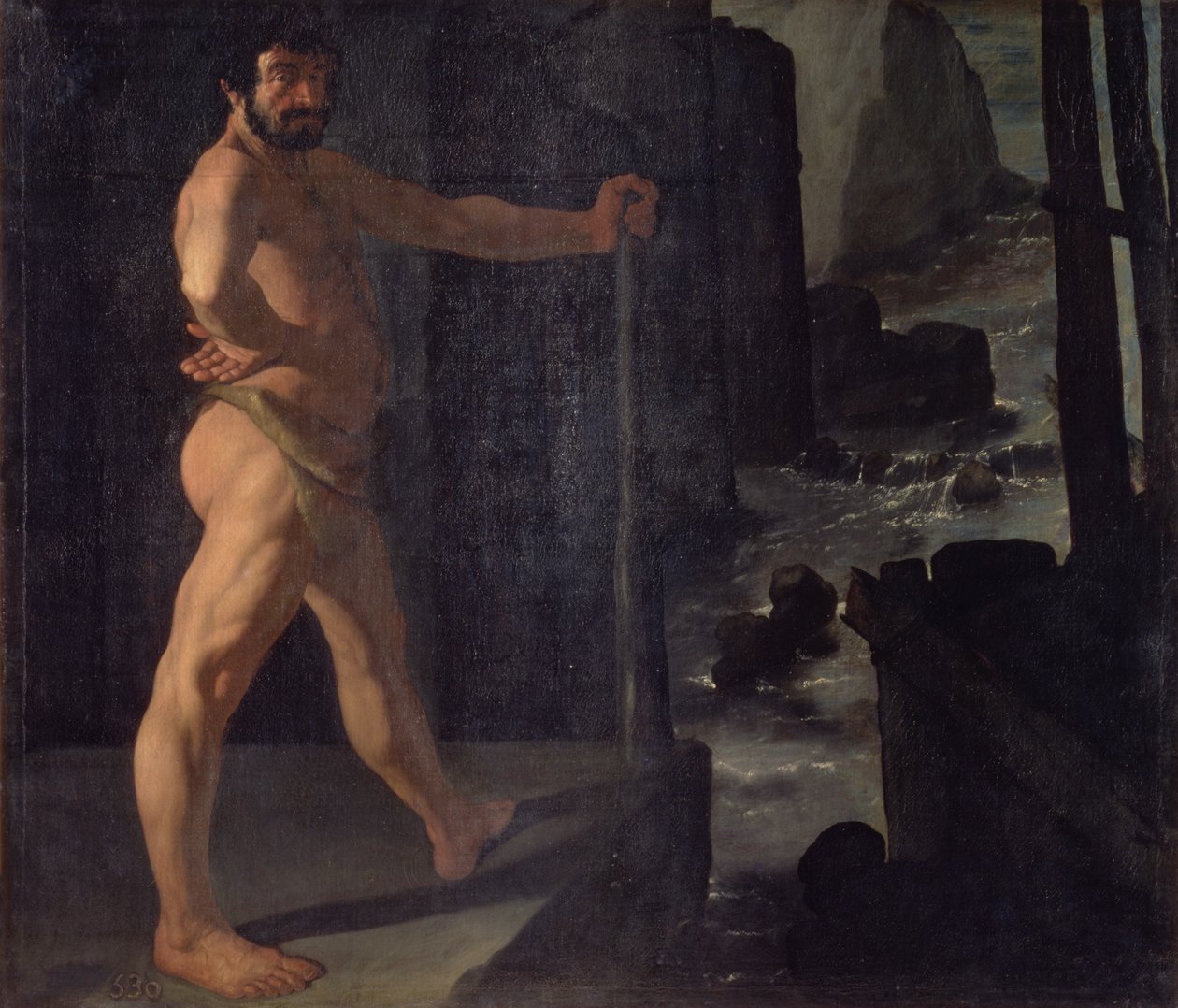 Ercole cambia il corso del fiume Alfeo da Francisco de Zurbaran
