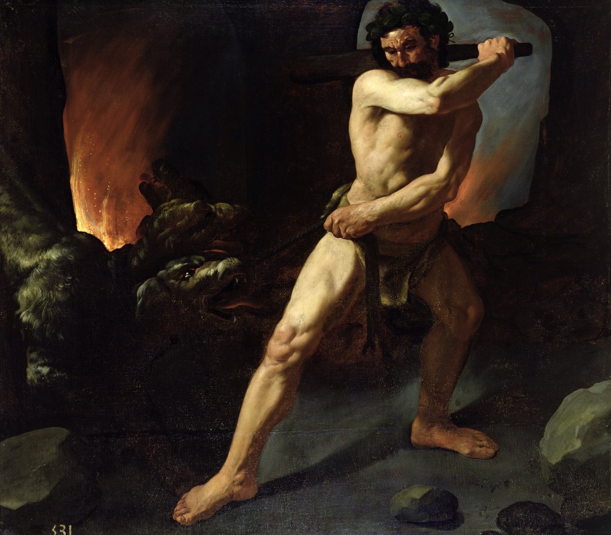 Ercole e Cerbero, c.1634 da Francisco de Zurbaran