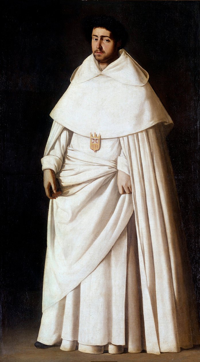 Ritratto di monaco mercedario (Ordine di Nostra Signora della Mercede) da Francisco de Zurbaran