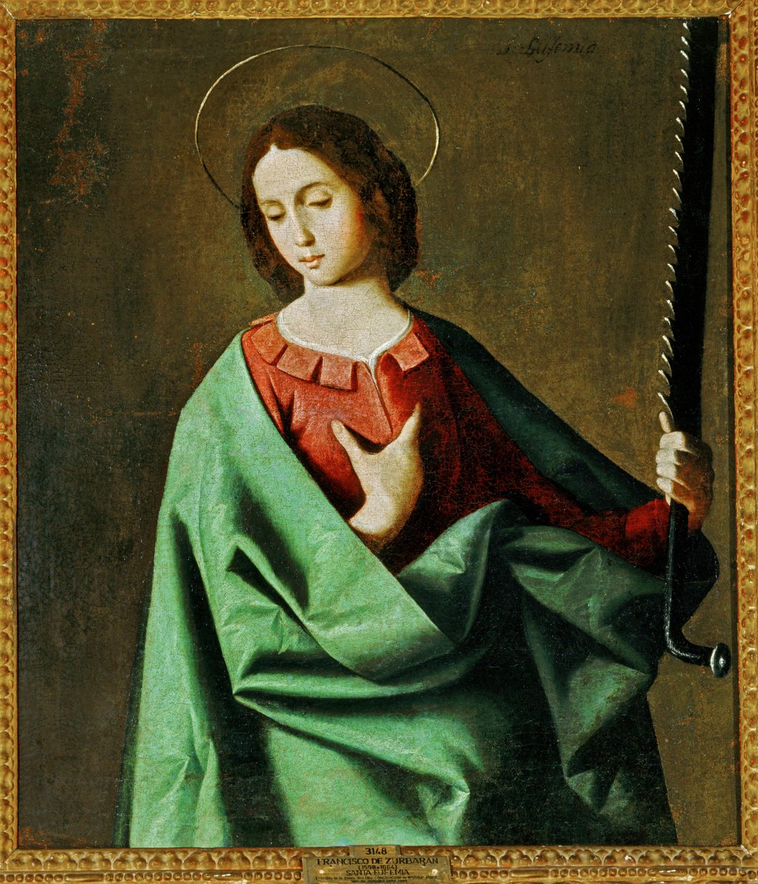 Santa Eufemia ... (dipinto su tela) da Francisco de Zurbaran