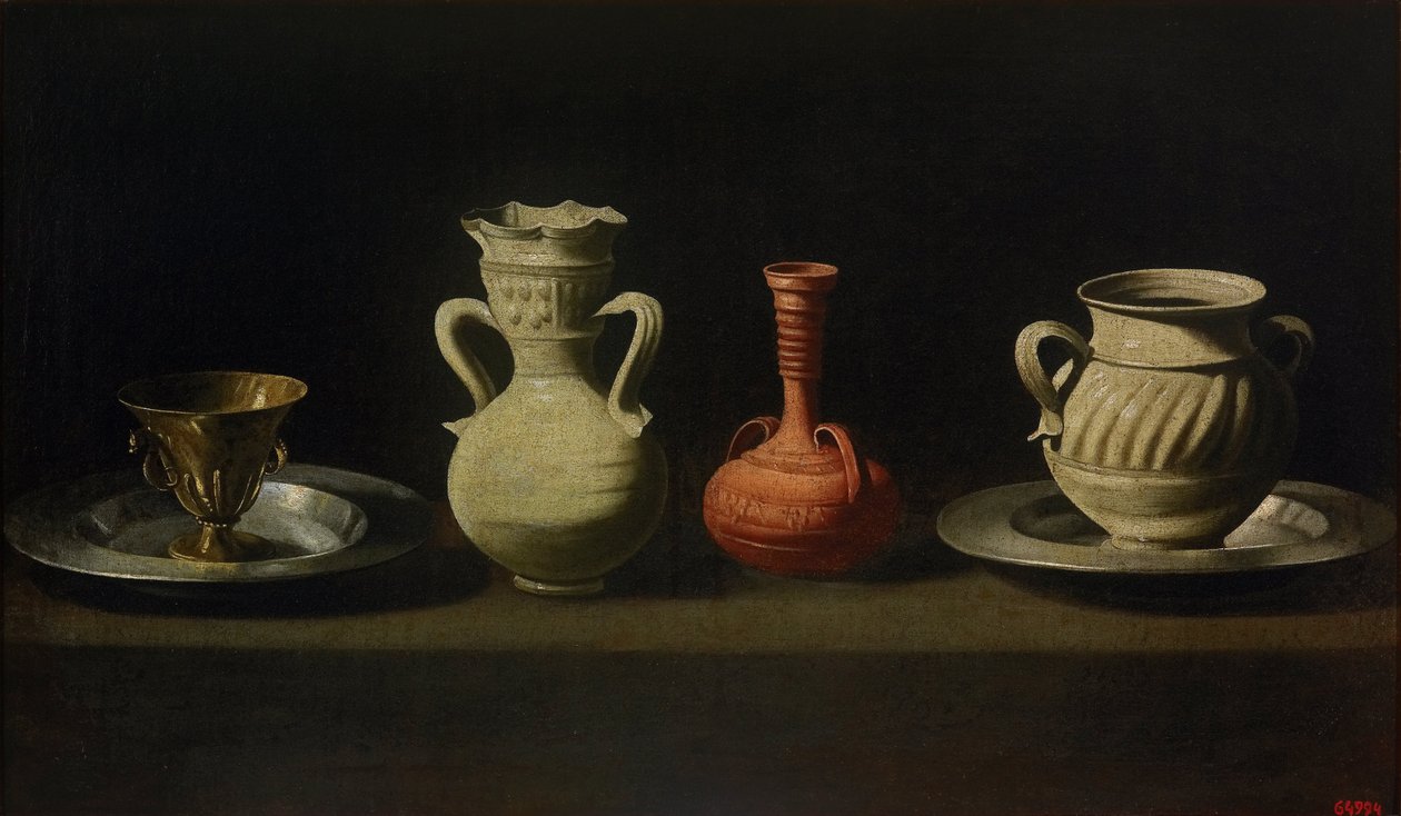 Natura morta con quattro vasi da Francisco de Zurbaran