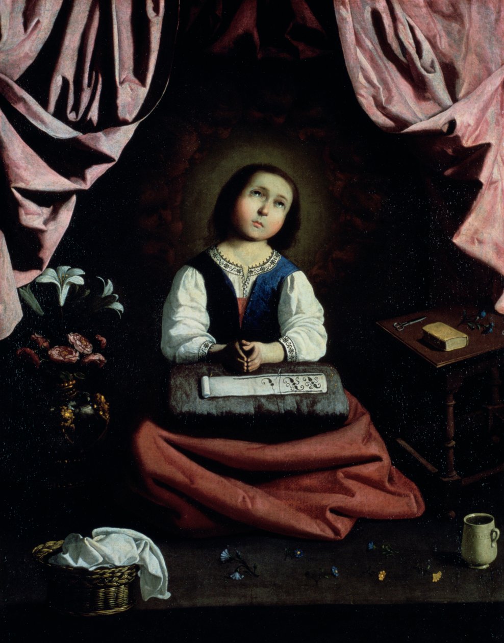 La giovane vergine, c1632-33 da Francisco de Zurbaran