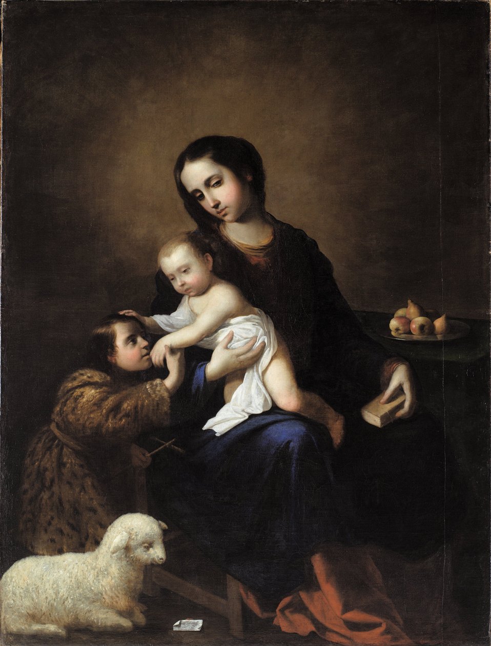 La Madonna con il Bambino e San Giovanni Battista da bambino da Francisco de Zurbaran