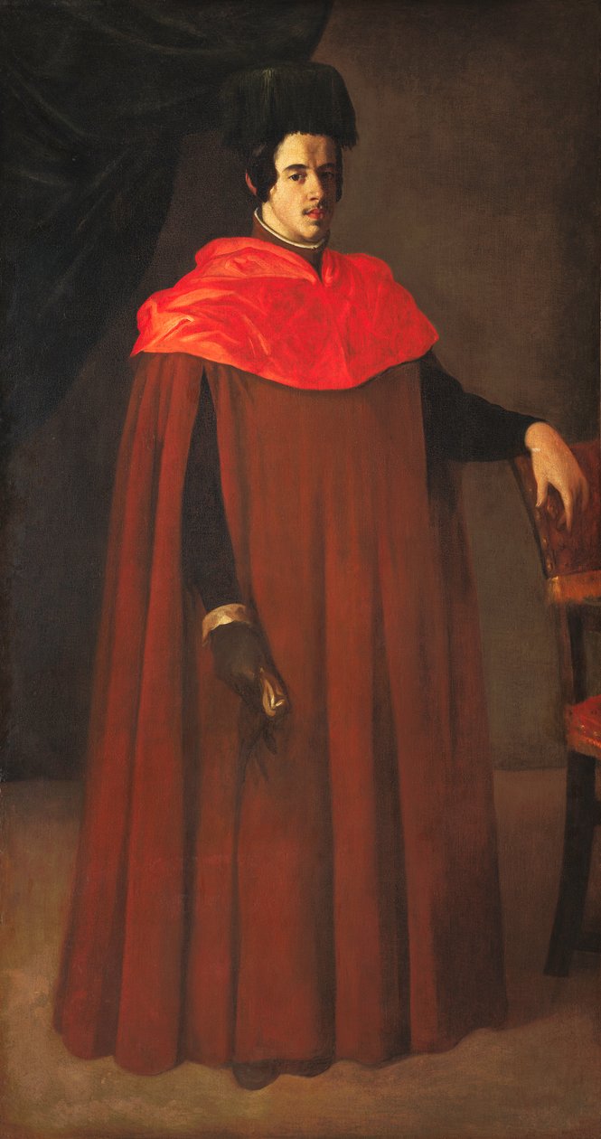 Spagnolo:  Retrato de un doctor en derecho o doctor de leyes Ritratto di un dottore in legge da Francisco de Zurbaran