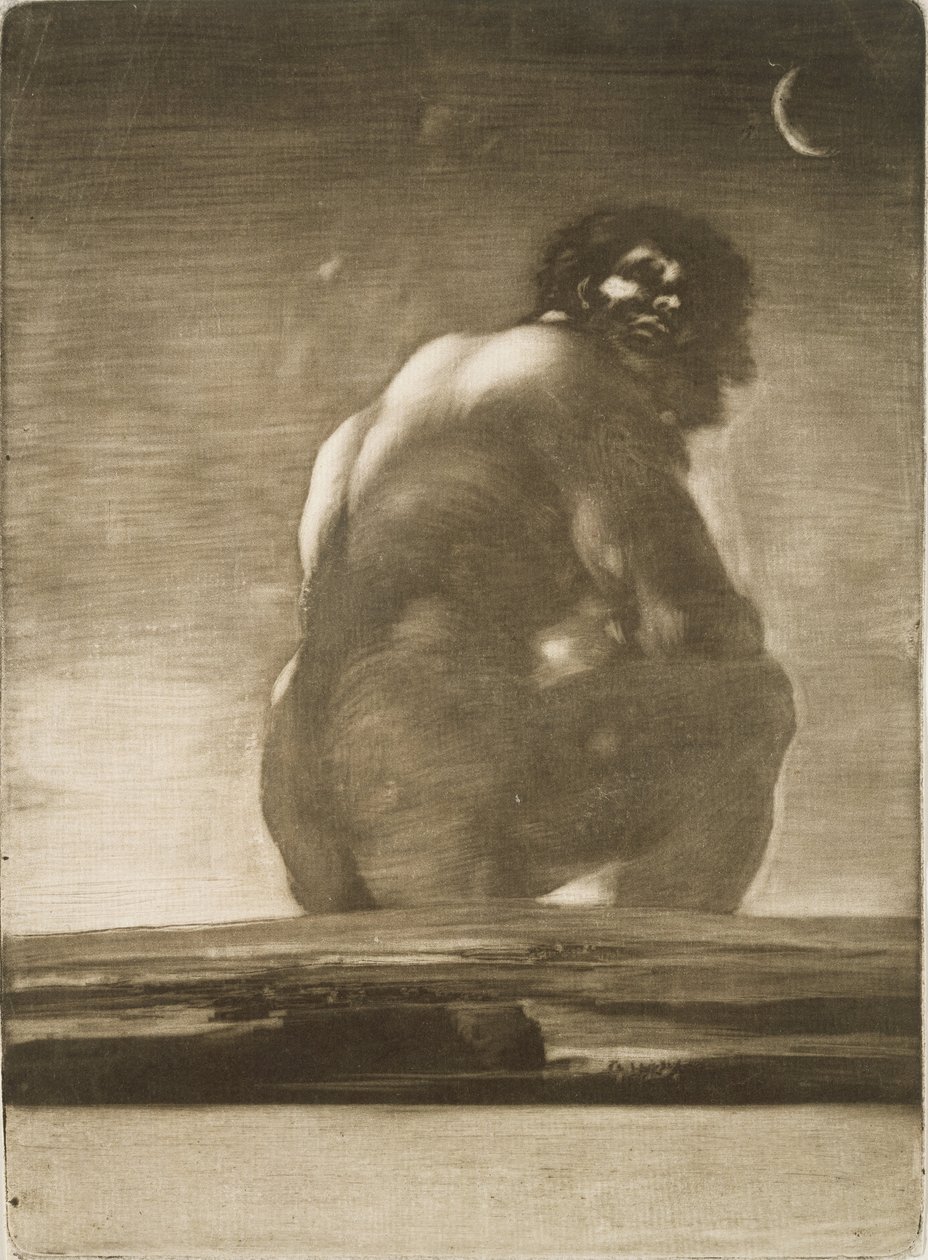 Gigante seduto da Francisco de Goya