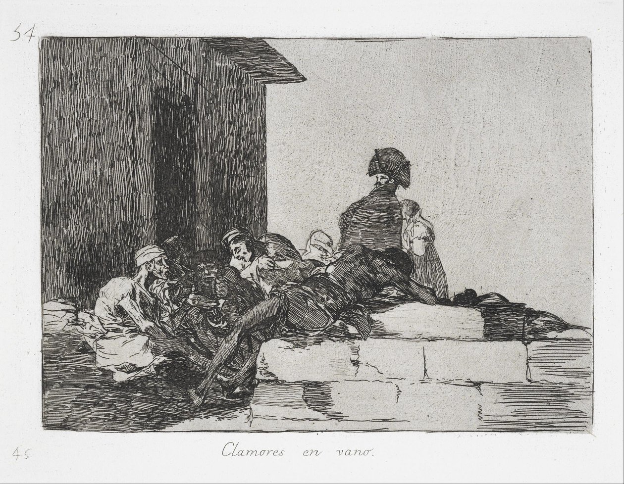 Lamenti vani (Clamores en vano) dalla serie I disastri della guerra (Los Desastres de la Guerra) da Francisco de Goya