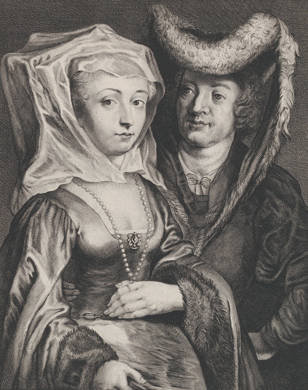 San Pepino I e sua figlia, Santa Begga, ca. 1645-72 da Franciscus van der Steen