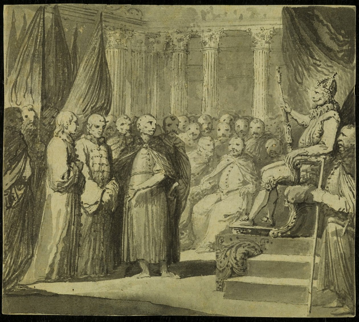 Lo Zar Vasili IV Ivanovich Shuisky davanti al Re Sigismondo III Vasa da Franciszek Smuglewicz
