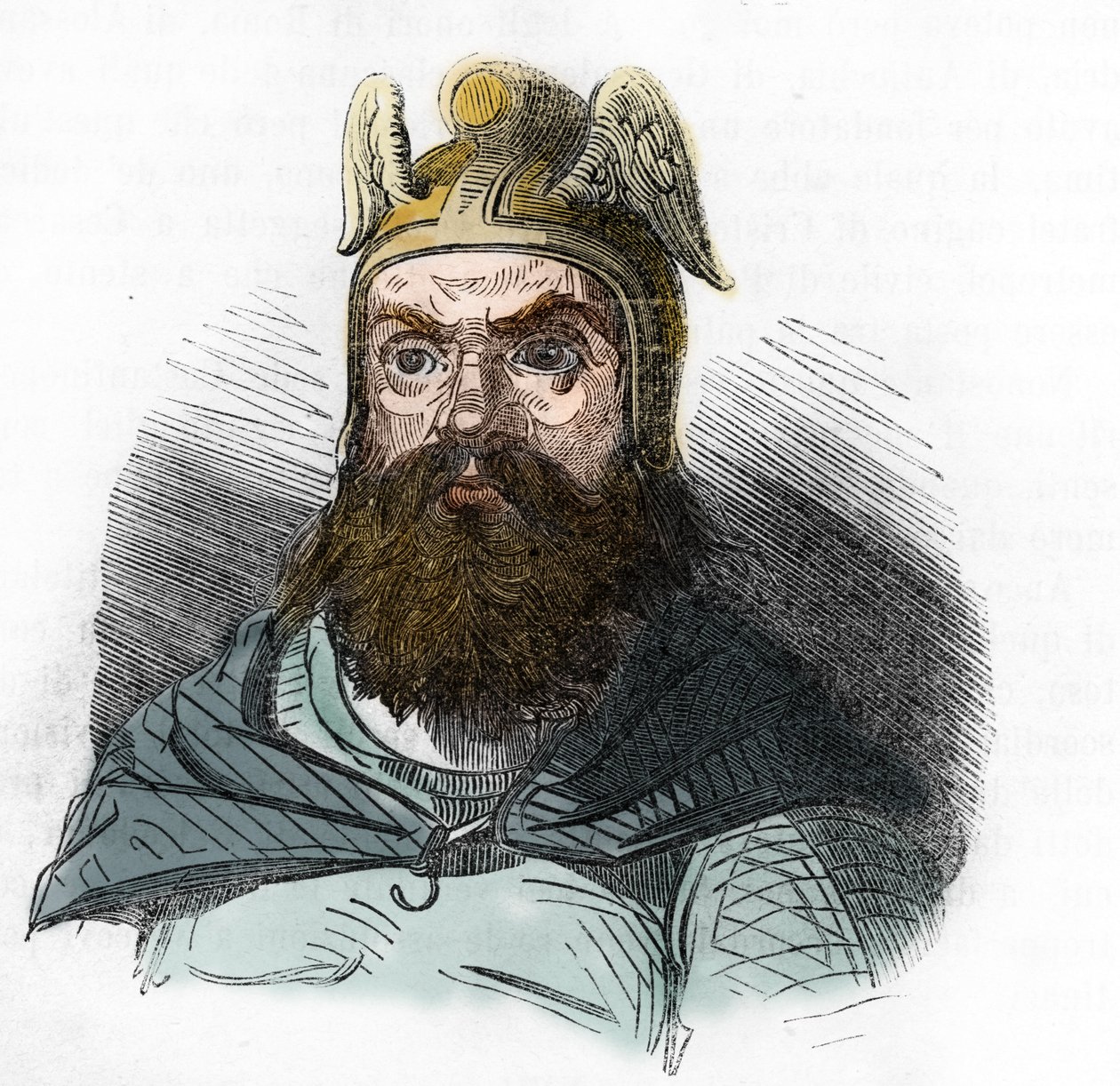 Ritratto di Attila, da Misteri del Vaticano di Franco Mistrali da Franco Mistrali
